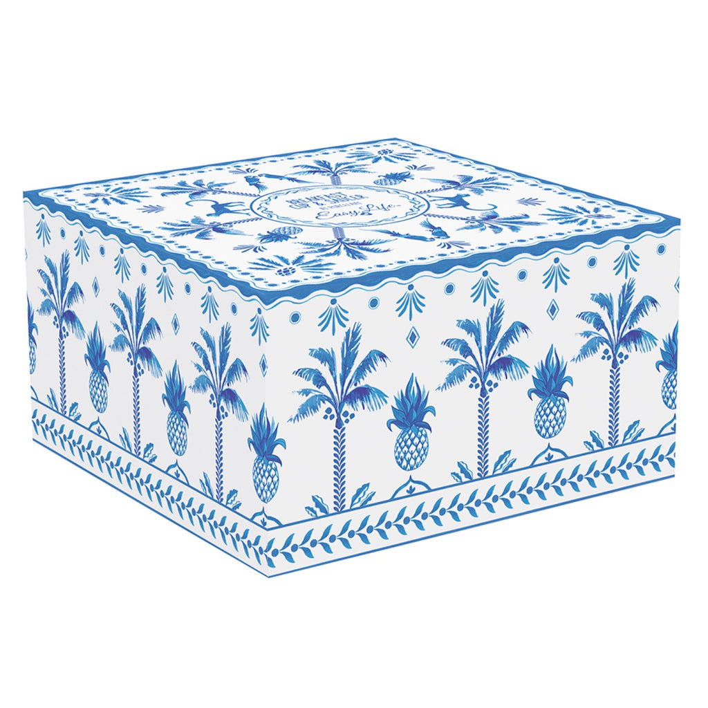 Exotic Vibes - Mug Petit-Déjeuner Avec Soucoupe - Porcelaine - Bleu
