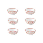 Exotic Vibes - Set De 6 Bols - Porcelaine - Multicolore