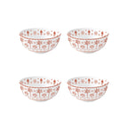 Exotic Vibes - Set De 4 Bols - Porcelaine - Multicolore