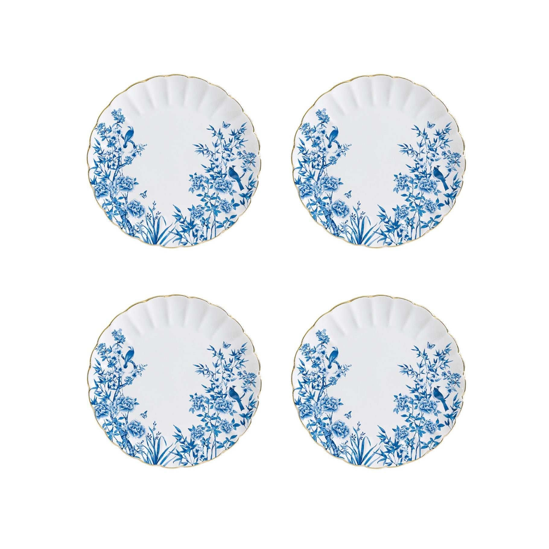 Paradise Garden - Set De 4 Assiettes Plates - Porcelaine - Multicolore