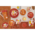 Tutti Frutti - Tasse Petit-Déjeuner Avec Soucoupe - Porcelaine Fine - Multicolore