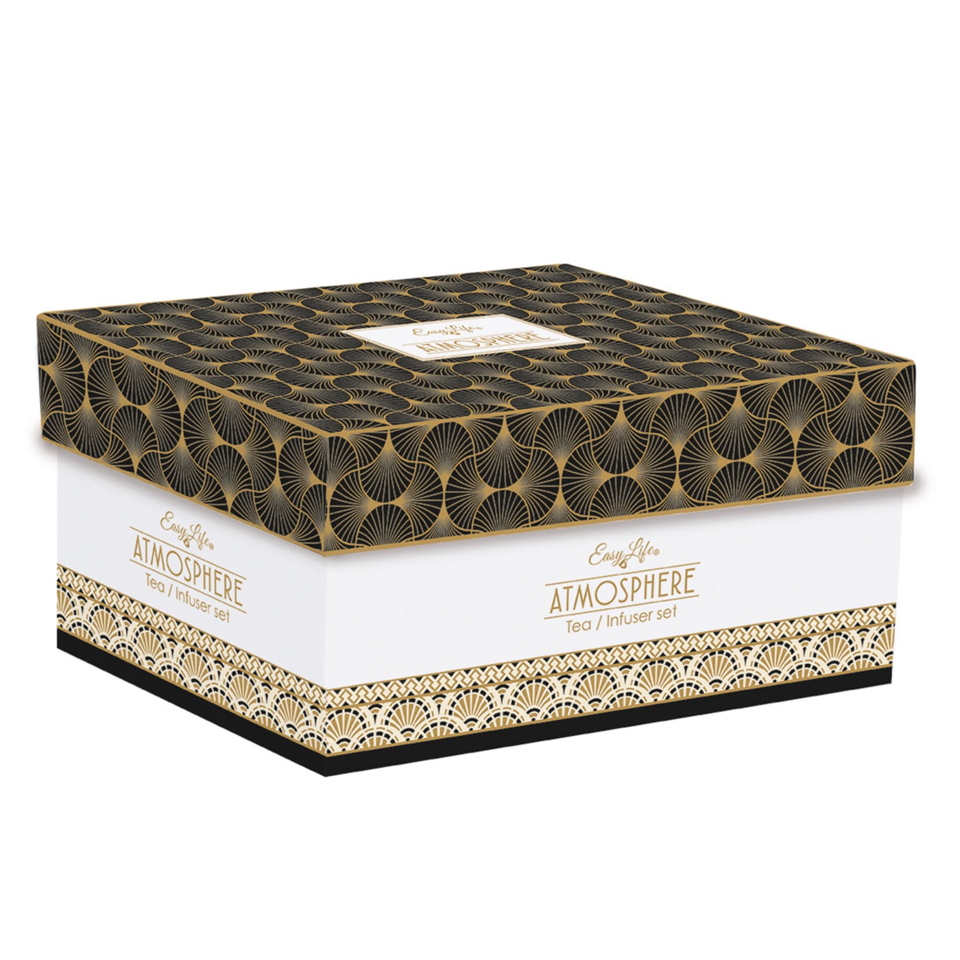 Egyptology - Théière Avec Infuseur Métal Et 2 Tasses - Porcelaine - Multicolore