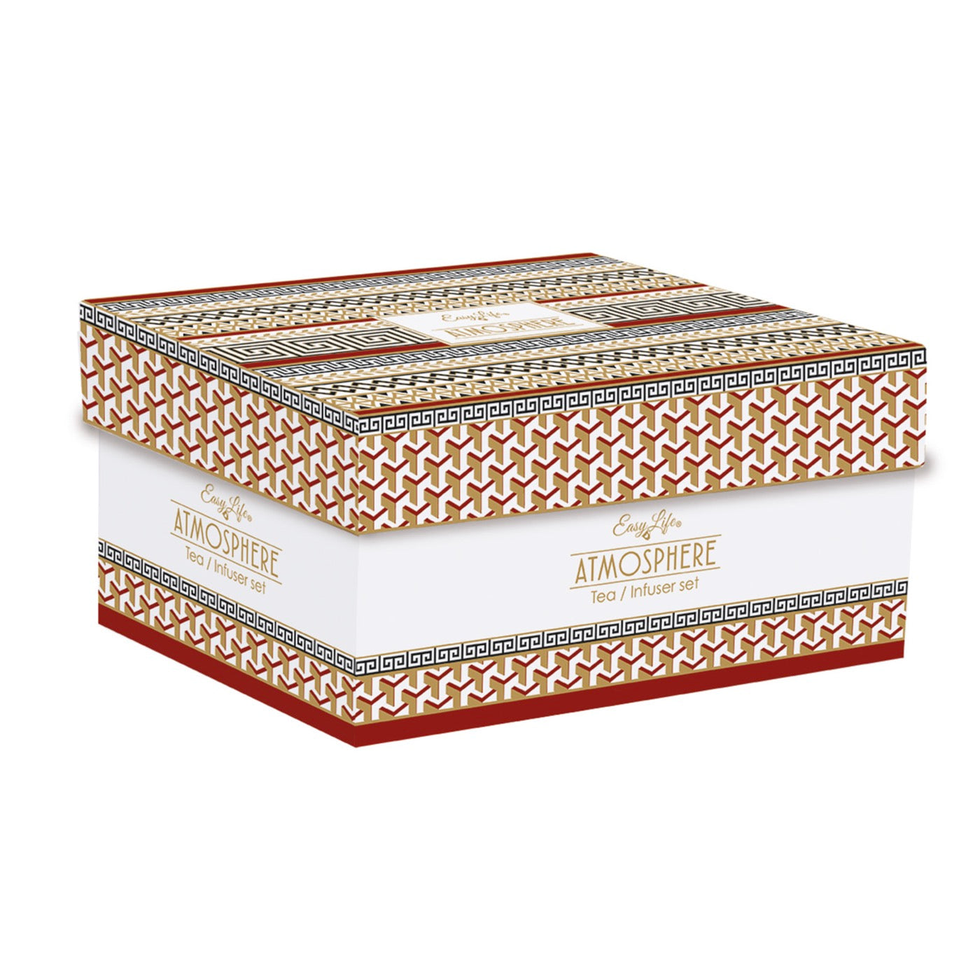 Neoclassic - Théière Avec Infuseur Métal Et 2 Tasses - Porcelaine - Multicolore