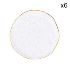 Artesanal - Set De 6 Assiettes - Porcelaine - Blanc