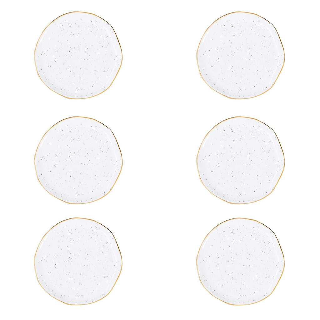 Artesanal - Set De 6 Assiettes - Porcelaine - Blanc