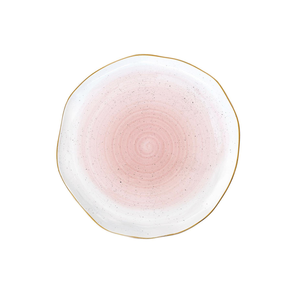 Artesanal - Set De 4 Assiettes Plates - Porcelaine - Rose