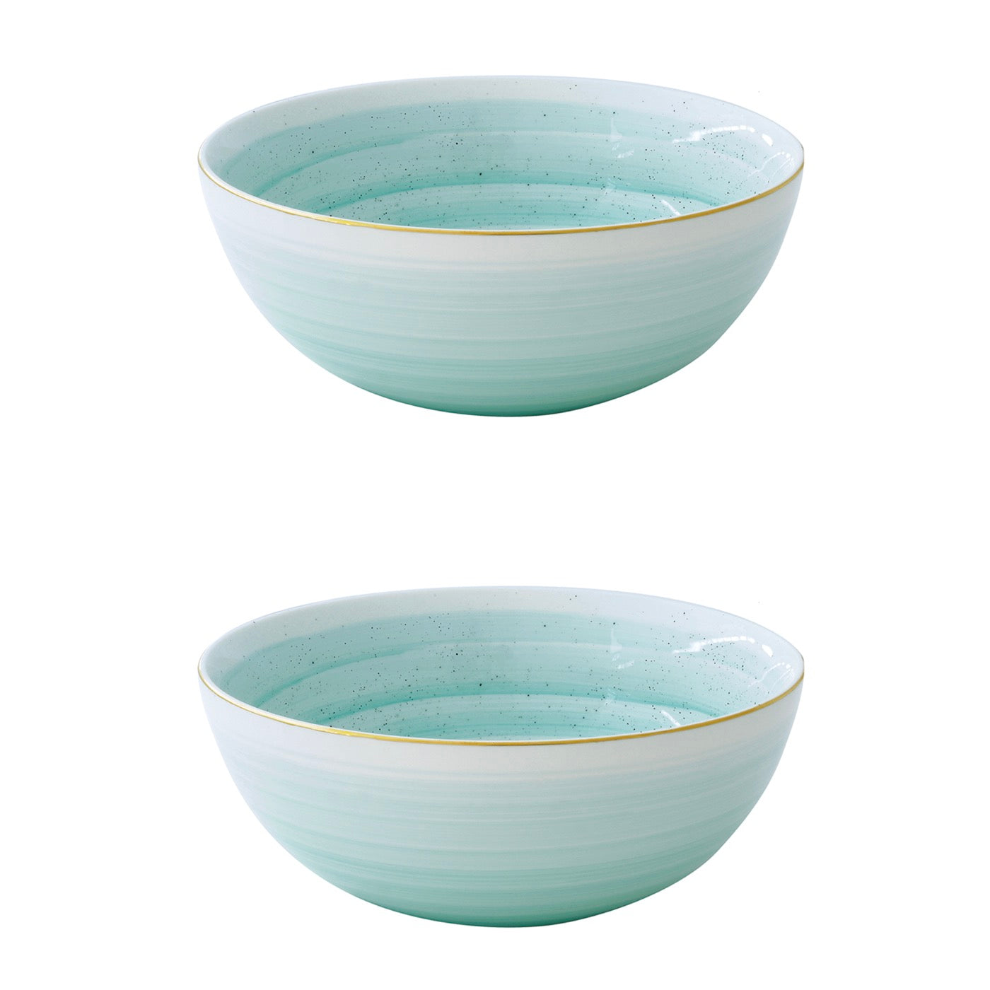 Artesanal - Set De 2 Saladiers - Porcelaine - Vert