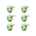 Exotica - Set De 6 Tazas - Porcelana - Multicolor