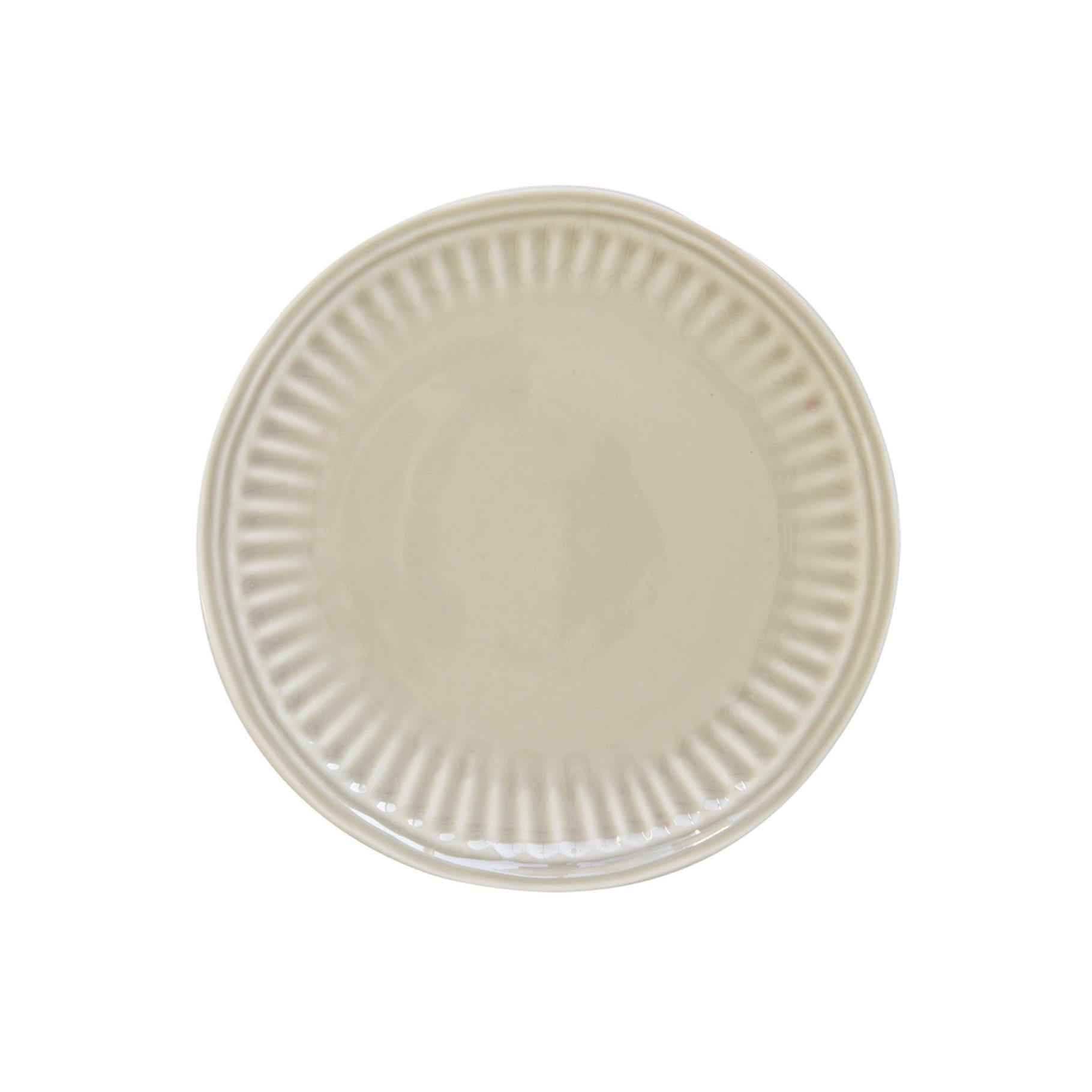 Abitare - Set of 6 Dessert Plates - Porcelain - Light Grey