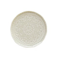 Abitare - Set De 6 Assiettes À Dessert En Relief - Porcelaine - Gris Clair