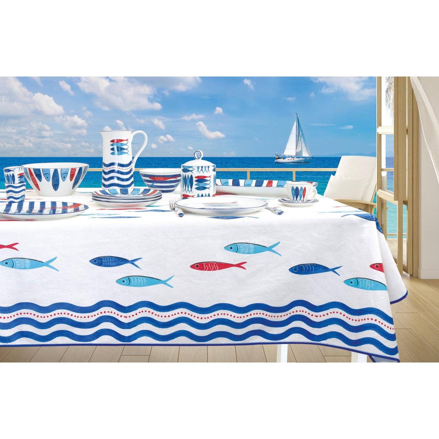 Sardine's Party - Plat De Service - Porcelaine - Multicolore