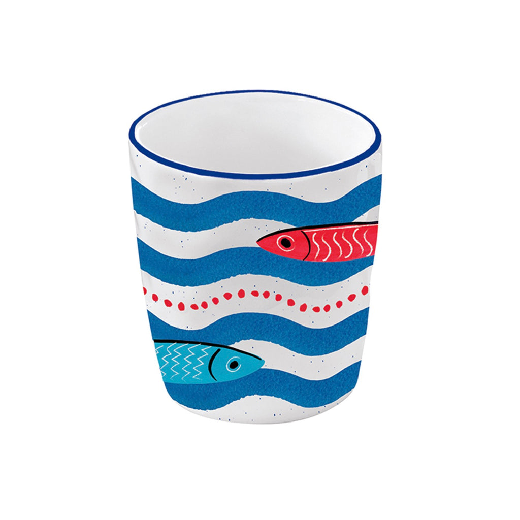 Sardine's Party - Set De 4 Tasses À Café Assorties - Porcelaine - Multicolore