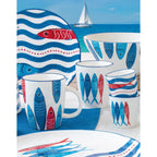 Sardine's Party - Set De 4 Tasses À Café Assorties - Porcelaine - Multicolore