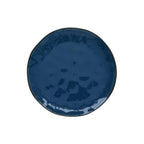 Interiors - Set De 4 Assiettes Plates - Porcelaine - Bleu