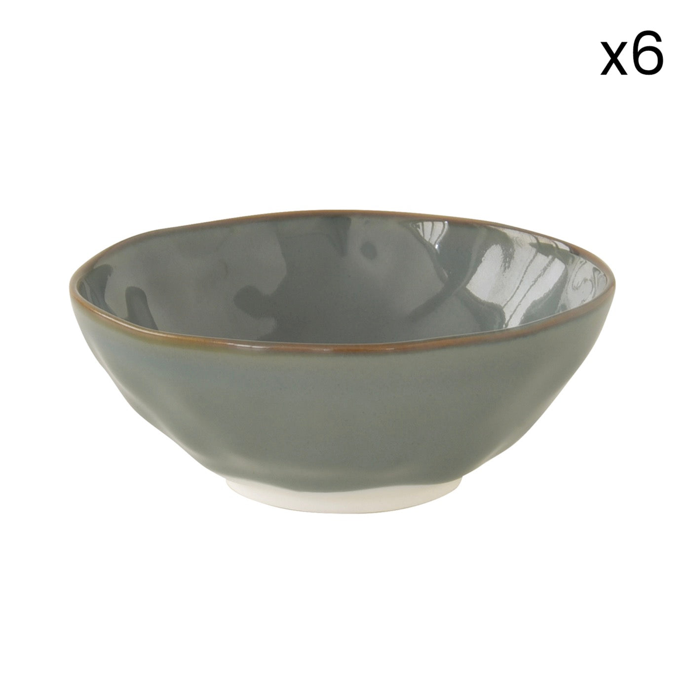 Interiors - Set De 6 Bols - Porcelaine - Céladon