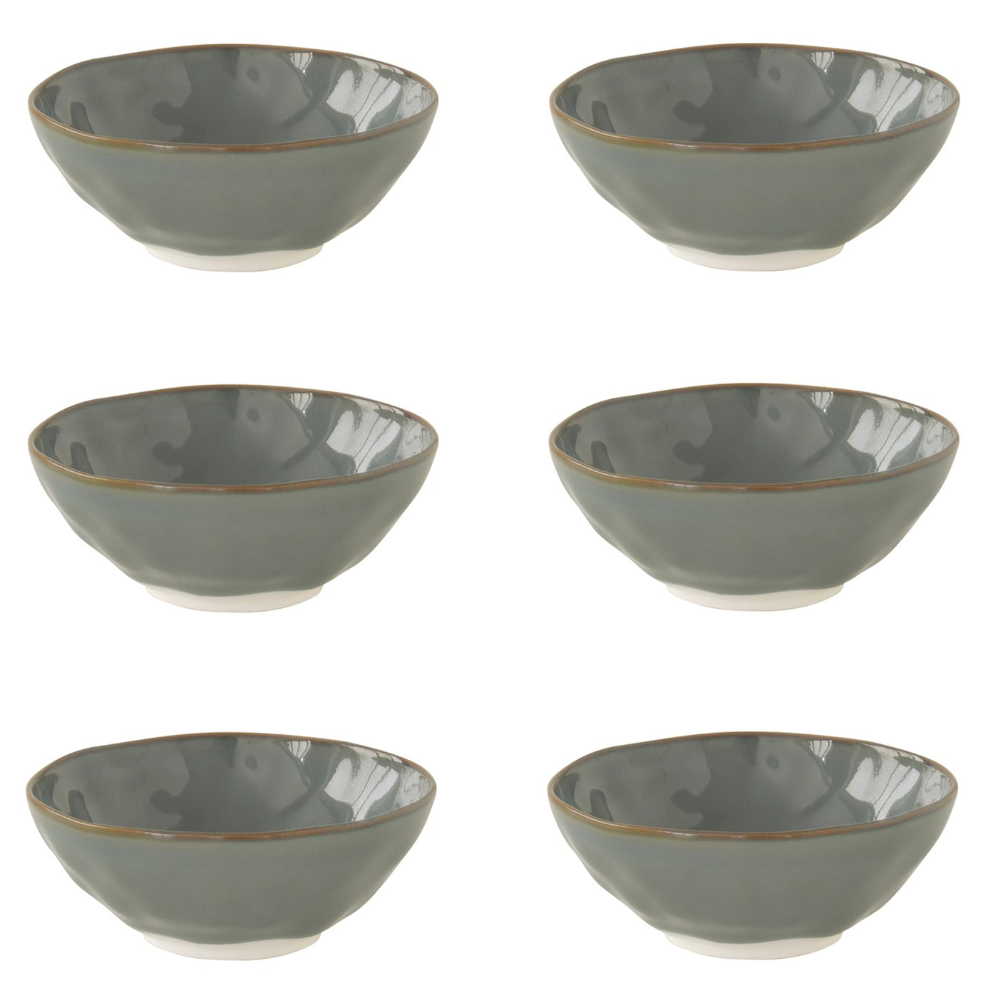 Interiors - Set De 6 Bols - Porcelaine - Céladon