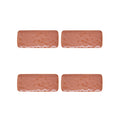 Interiors - Set De 4 Assiettes Rectangulaires - Porcelaine - Brique