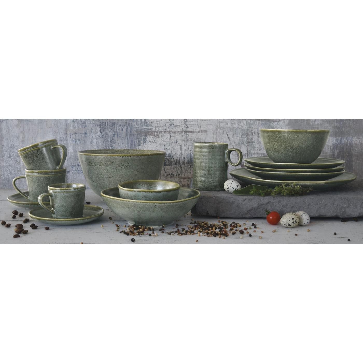 Essential - Set De 6 Mugs - Grès - Vert