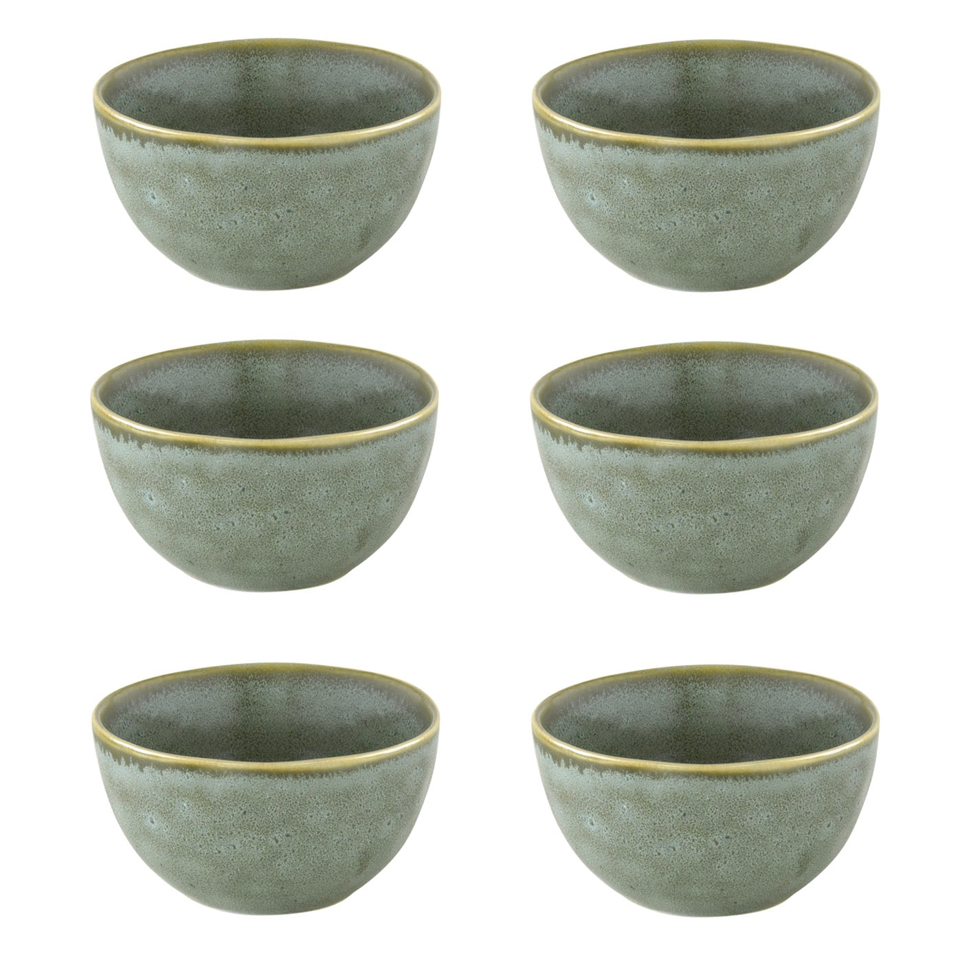 Essential - Set De 6 Bols - Grès - Vert