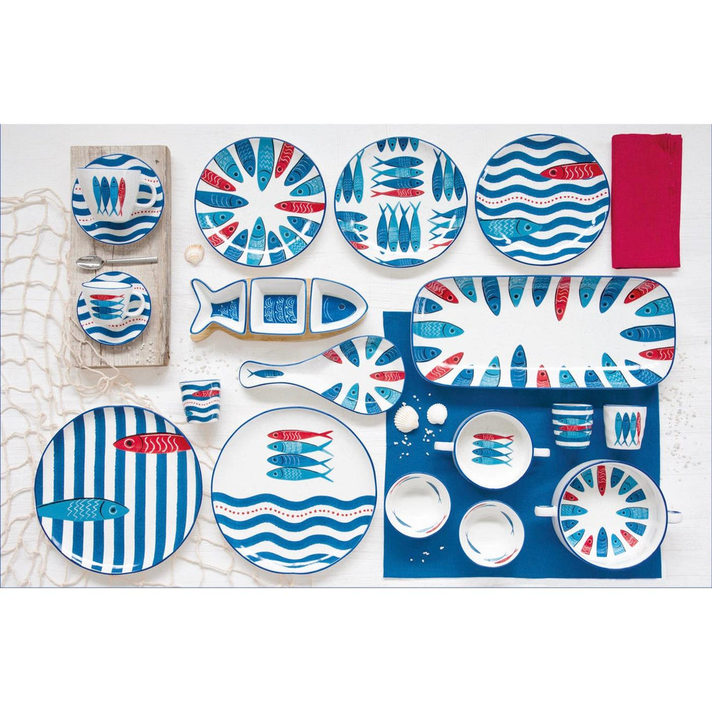 Sardine's Party - Tasse Avec Soucoupe - Porcelaine - Multicolore
