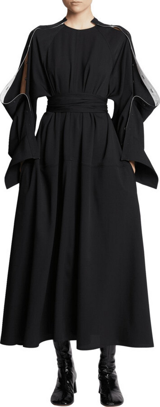 Proenza Schouler - Lightweight Crepe Belted Dress - Black - Mujer
