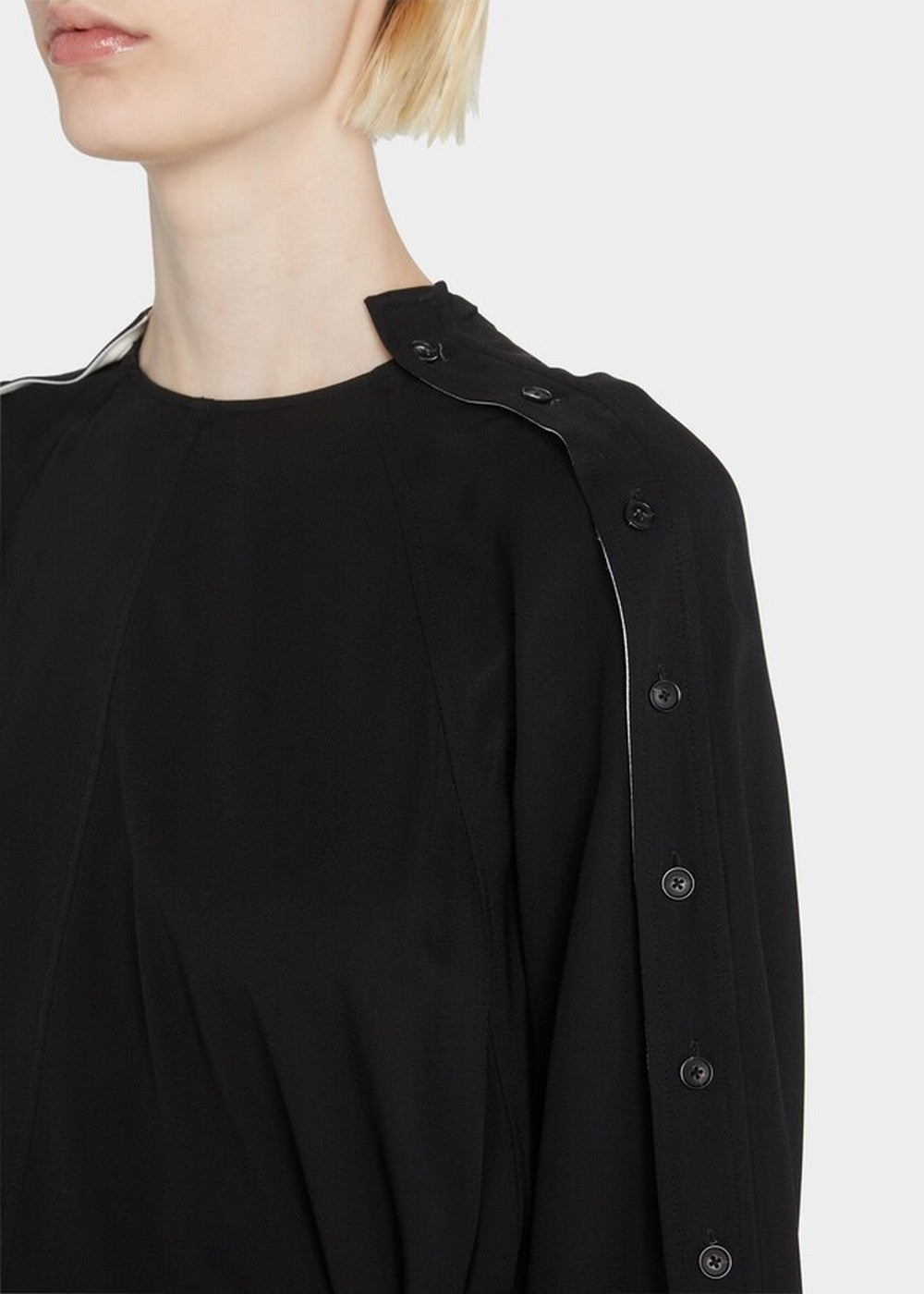 Proenza Schouler - Lightweight Crepe Belted Dress - Black - Mujer