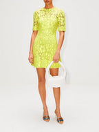 Proenza Schouler - Lace Dress - Citron - Mujer