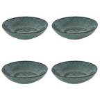 Genesis - Set De 4 Assiettes Creuses - Grès - Vert