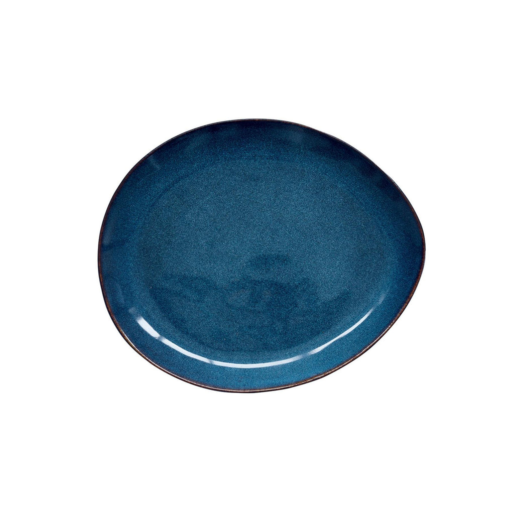 Genesis - Set De 4 Assiettes Plates - Grès - Bleu