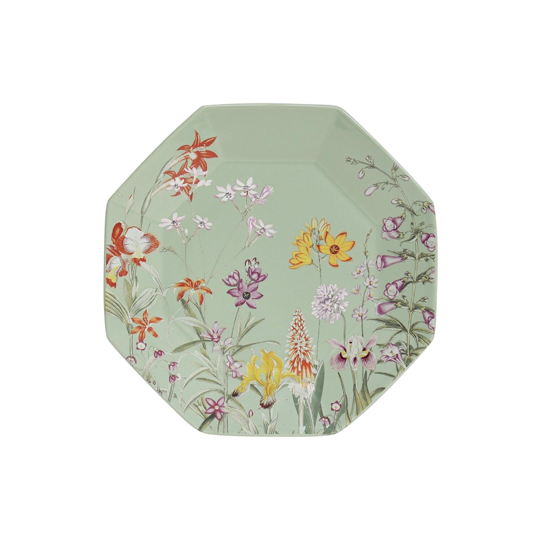 Eden - Assiette À Dessert - Porcelaine - Multicolore