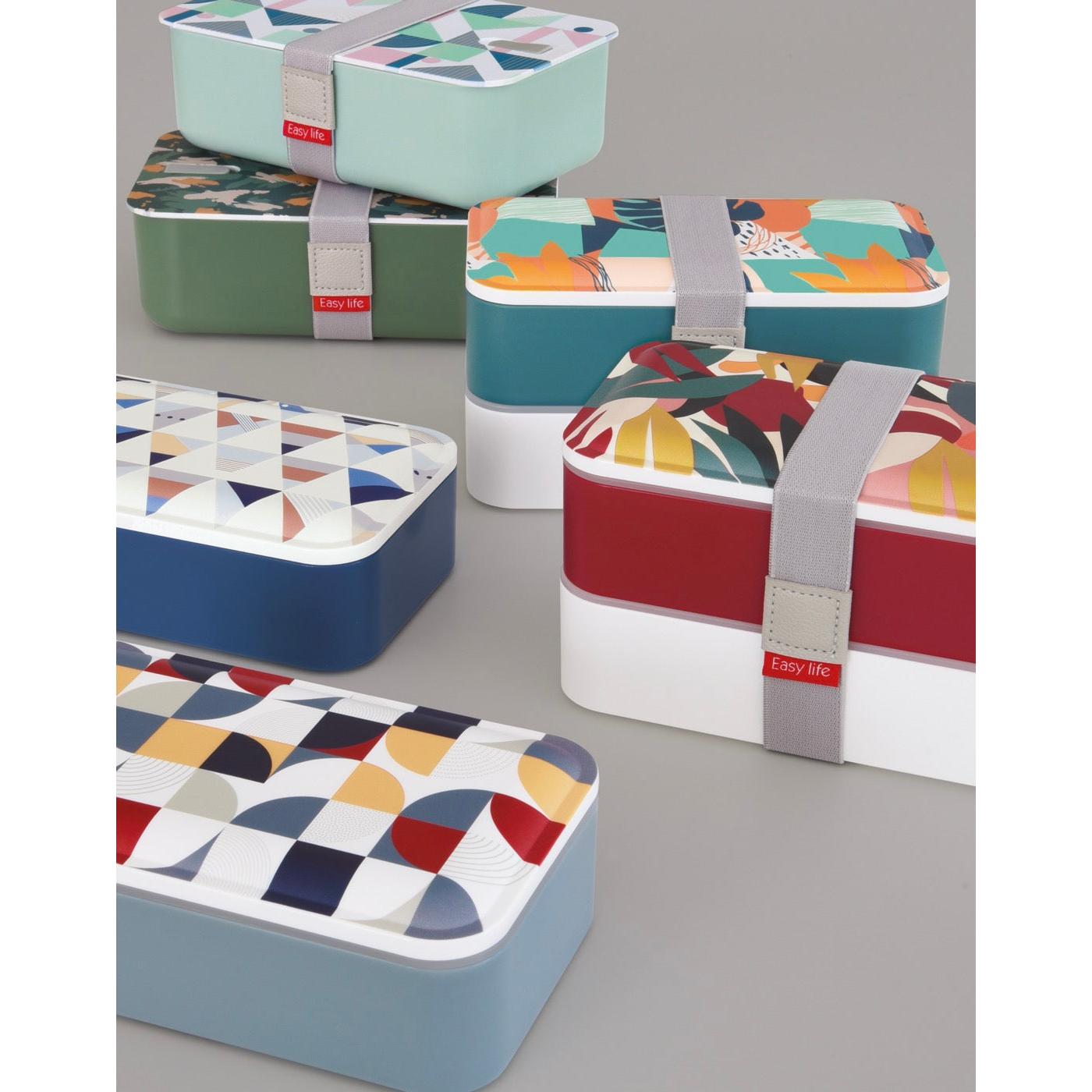 Geometric 1 - Lunch Box 2 Compartiments - Polypropylène - Multicolore
