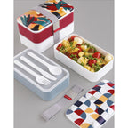 Geometric 2 - Lunch Box 2 Compartimentos - Polipropileno - Multicolor