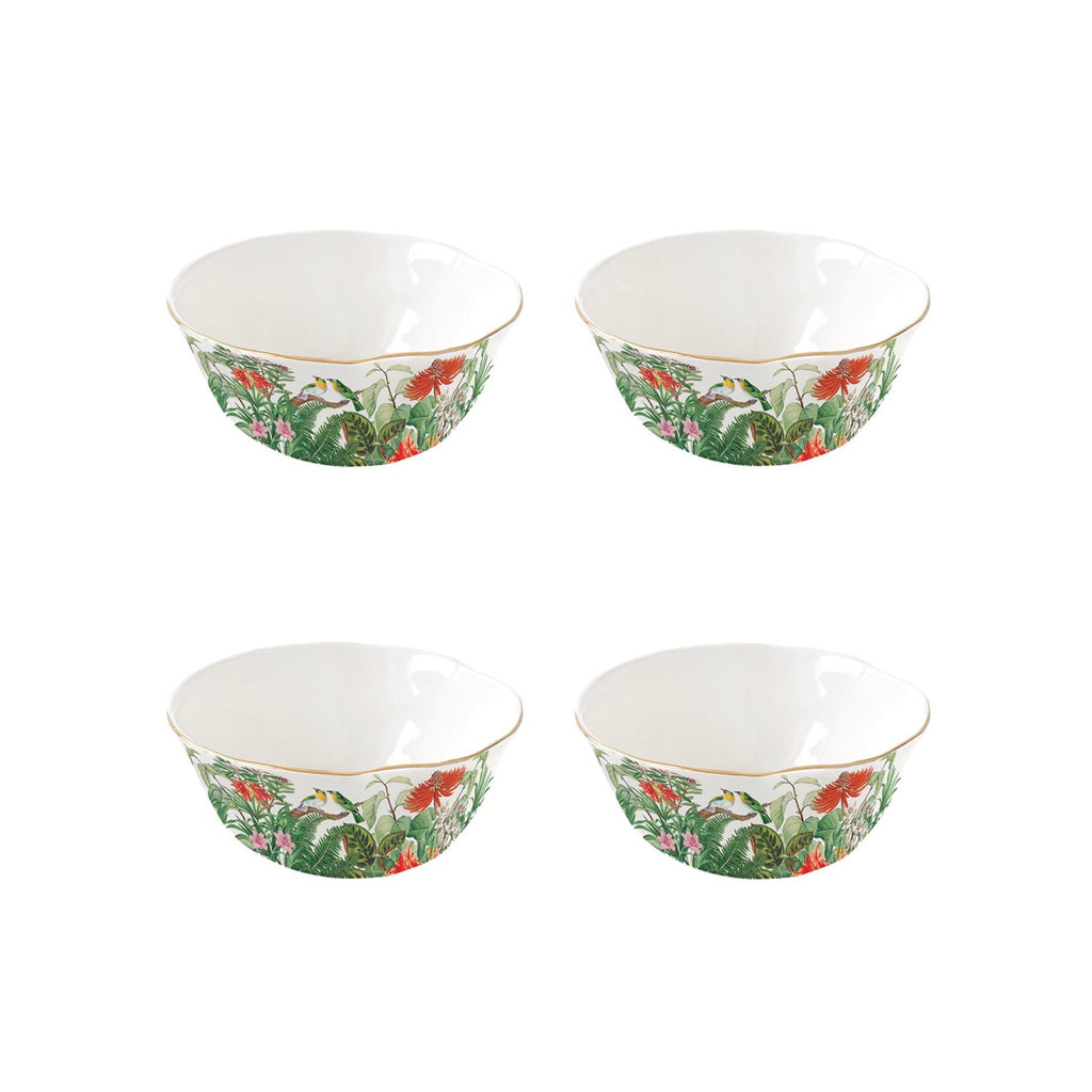 Exotica - Set De 4 Bols - Porcelaine - Multicolore