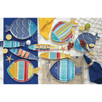 Sea Friends - Set De 4 Assiettes Version 2 - Porcelaine - Multicolore