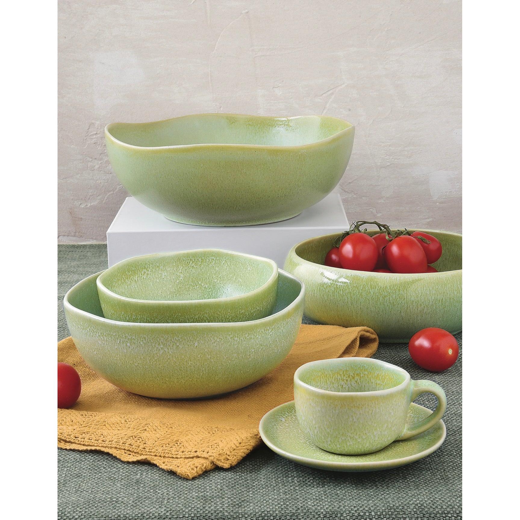 Terra - Set De 6 Bols - Grès - Vert