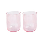 Rainbow - Set of 2 Water Glasses - Glass - Pink