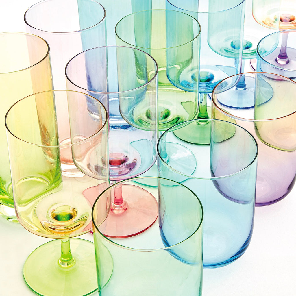 Rainbow - Set of 2 Water Glasses - Glass - Pink