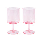 Rainbow - Set De 2 Verres - Verre - Rose