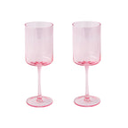 Rainbow - Set of 2 Wine Glasses - Glass - Pink