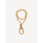 Colgante Xl De Metal Dorado - Mujer