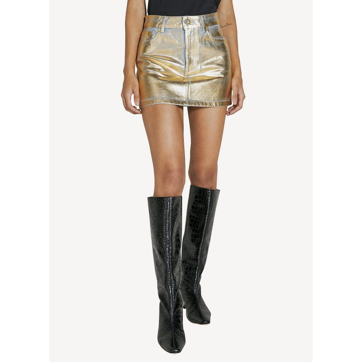 Woven Skirt - Dark Gold - Women