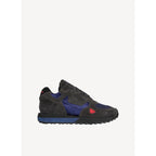 Leather Sneakers - Navy Blue Gray