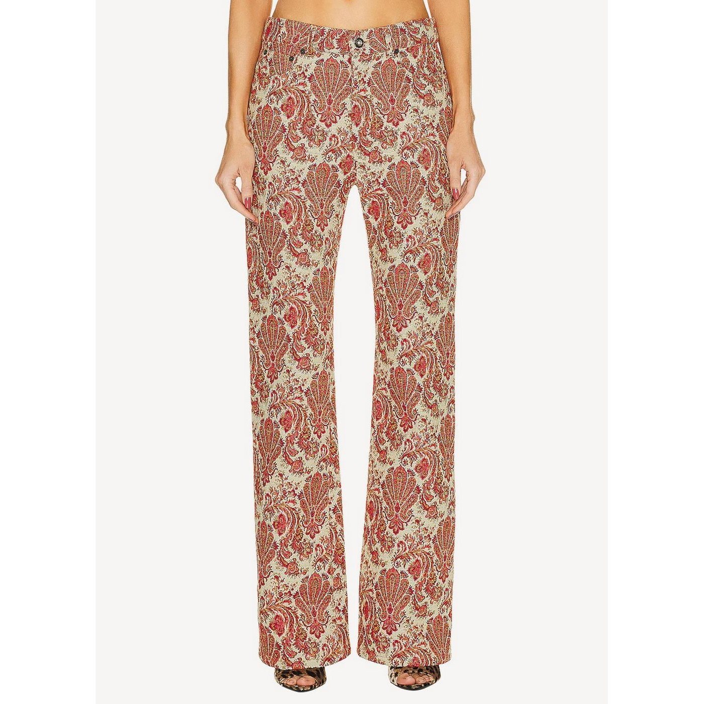 Woven Trousers - Cotton Grunge Tapestry - Women