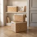 Lot 3 Malles De Rangement Naturelles