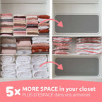 Lot 3 Sacs Rangement Sous Vide Aspispace - Tailles M+L