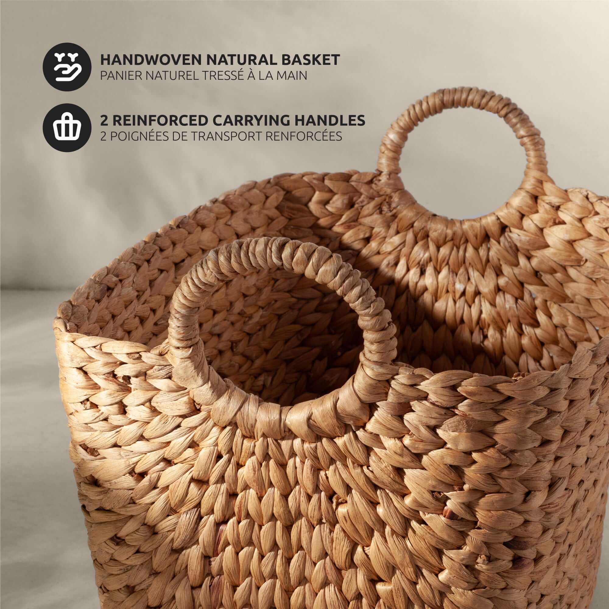 Panier De Rangement Naturel Caracas - 5 Tailles
