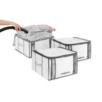 Lot 3 Housses Rangement Sous Vide - Taille M