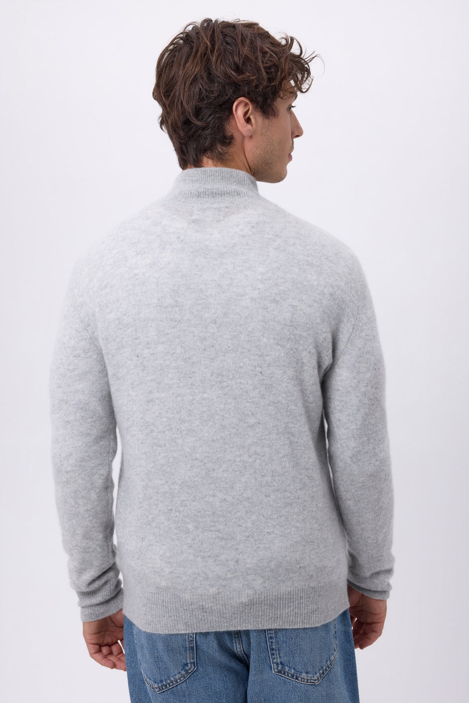 Jersey de cuello alto con cremallera Rayman - Gris claro - Hombre
