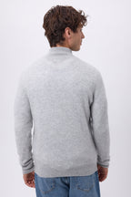 Jersey de cuello alto con cremallera Rayman - Gris claro - Hombre