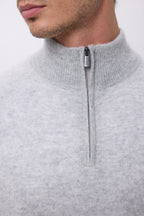 Jersey de cuello alto con cremallera Rayman - Gris claro - Hombre